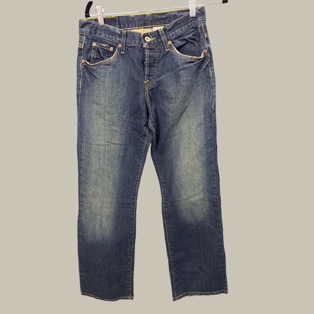 Lucky Brand Easy Rider Jeans Womens 28 Blue Straight Leg Denim Z1LY071-HPS-1